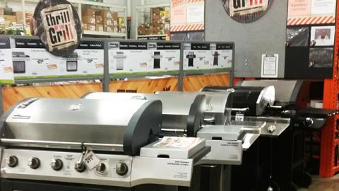 Home Depot 'Thrill of the Grill' Signs