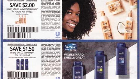 Suave 'Moisture-Rich Hair Products' FSI