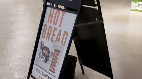 Stop & Shop Wilkinson Baking Co. 'Hot Bread' A-Board