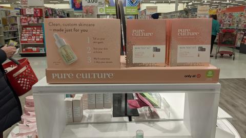 Pure Culture Target 'Clean, Custom Skincare' Counter Display