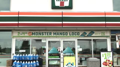Monster Energy Juice 'Mango Loco' 7-Eleven Storefront Banner