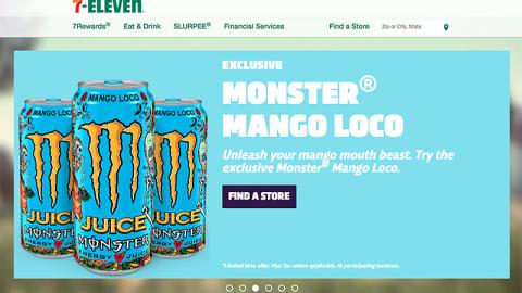 7-Eleven Monster Energy Juice 'Mango Loco' Carousel Ad
