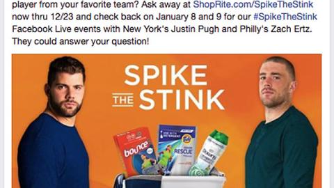 ShopRite P&G #SpikeTheStink Facebook Update