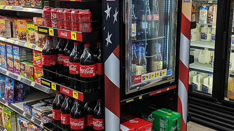 Coca-Cola Dollar General 'Thanking Our Military' Endcap
