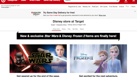 Target 'Frozen 2' Display Ad