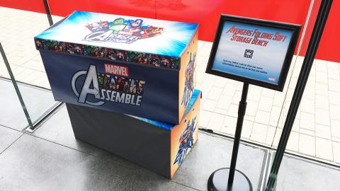 Presented by Amazon Marvel 'Avengers' Storage Bench Display