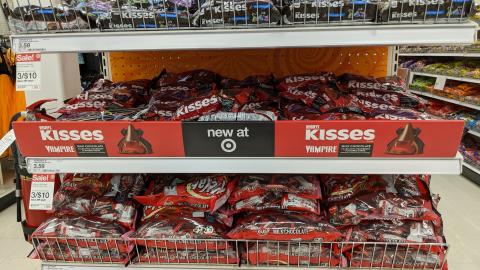 Hershey's Kisses 'Vampire' Target Shelf Strip