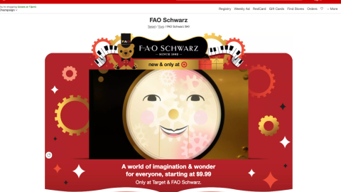 Target FAO Schwarz Promotional Page