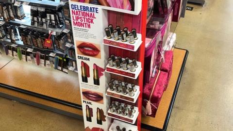 Revlon 'Celebrate National Lipstick Month' Floorstand