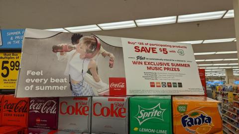 Coca-Cola Albertsons 'Feel Every Beat of Summer' Case Stack Header