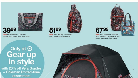 Target Vera Bradley + Coleman 'Gear Up in Style' Feature