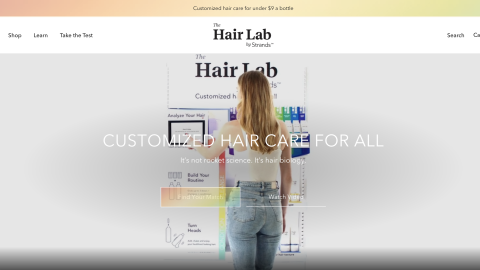 The Hair Lab by Strands Website