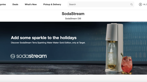 Target SodaStream 'Add Some Sparkle' Showcase