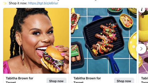 Tabitha Brown for Target Vegan Food & Kitchen Collection Facebook Update