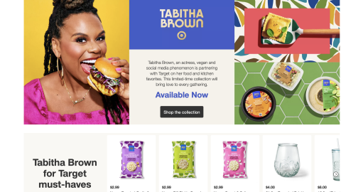 Tabitha Brown for Target 'Available Now' Display Ad