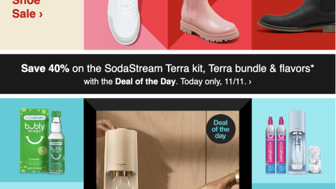 Target SodaStream 'Deal of the Day' Email