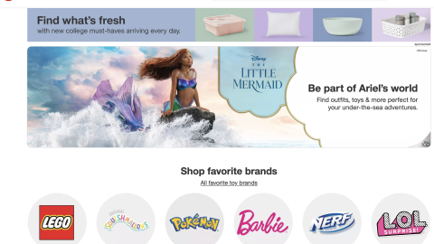 Target 'The Little Mermaid' Display Ad