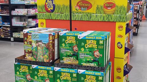 Walmart Lucky Charms Easter Pallet