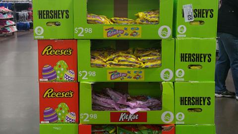 Walmart Hershey Easter Pallet