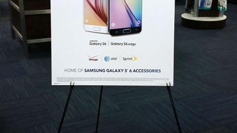 Best Buy Samsung Galaxy S6 Easel Sign