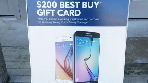 Best Buy Samsung Galaxy S6 Incentive A-Board