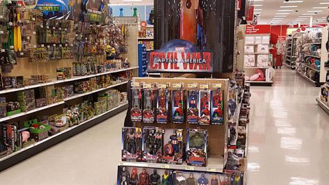 Target 'Captain America: Civil War' Toy Endcap