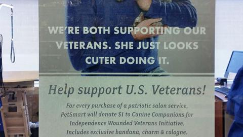 PetSmart 'Supporting Our Veterans' Poster