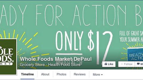 Whole Foods 'Ready for Action' Facebook Cover