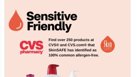 SkinSAFE 'Sensitive Friendly' CVS Twitter Update