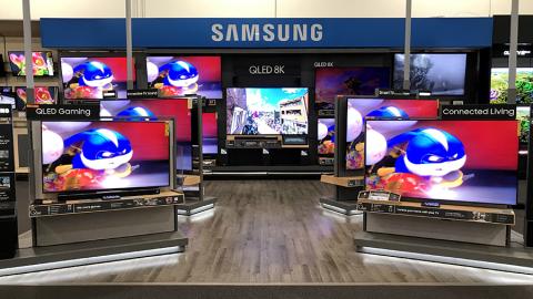 Best Buy Samsung TV Showroom