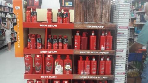 Old Spice 'Smell Ready For Everything' Walmart Endcap