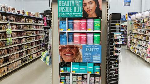 Walmart 'Beauty from the Inside Out' Endcap Display