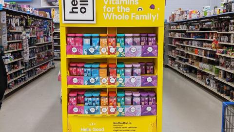 Walmart Hello Bello 'Gummy Vitamins' Endcap Display