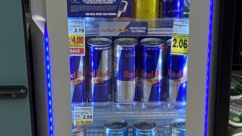 Red Bull 'Level Up Your Game' Cooler Cling