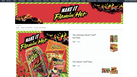 Amazon PepsiCo 'Make It Flamin' Hot' Showcase