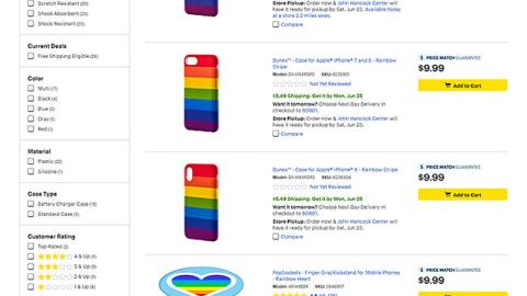 Best Buy Pride E-Commerce Page