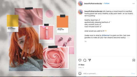 Beautiful Hair and Scalp Walmart 'Mood Board' Instagram Update