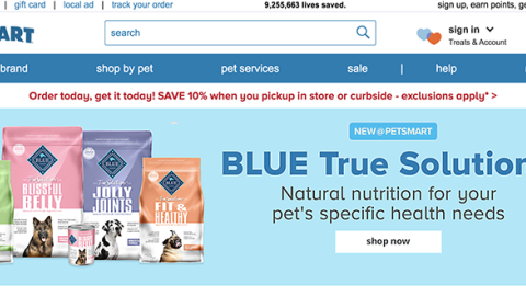 PetSmart Blue Buffalo True Solutions Carousel Ad