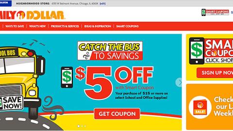 Family Dollar 'Catch the Bus to Savings' Carousel Ad