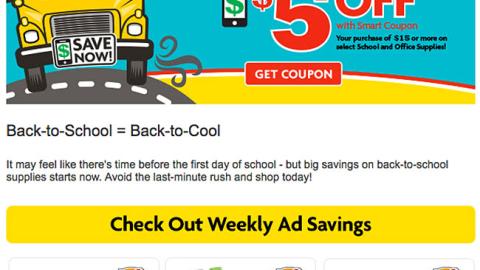 Family Dollar 'Catch the Bus to Savings' Email