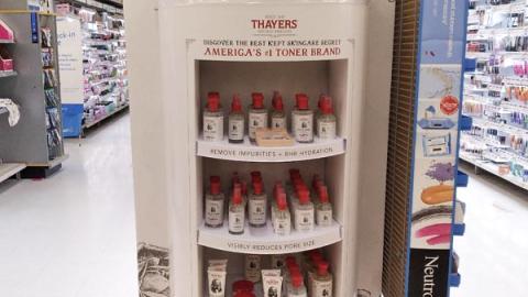 Thayers 'America's #1 Toner Brand' Endcap Display