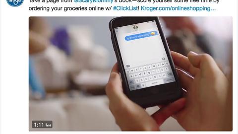 Kroger 'Score Yourself Some Free Time' Twitter Update
