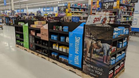 Walmart 'New Year, New You' Pallet Train
