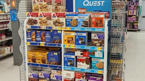 Walmart Atkins Quest 'Get Ready For A New Year' Endcap Display