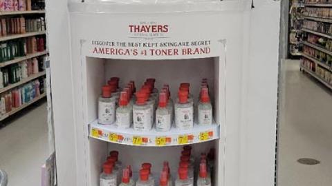 Thayer's 'America's #1 Toner' Endcap Display