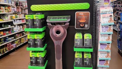 GilletteLabs Walmart 'A Shave As Quick And Easy' Endcap Display