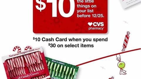CVS '$10 Cash Card' Sponsored Instagram Update