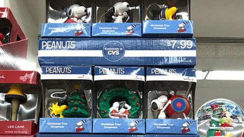 Hallmark CVS Peanuts Ornaments Shelf Trays