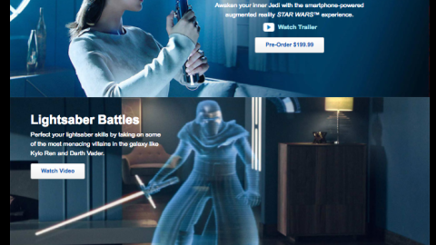 Best Buy Disney 'Star Wars: Jedi Challenges' Web Page