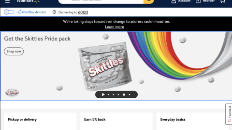 Skittles 'Pride Pack' Walmart Carousel Ad